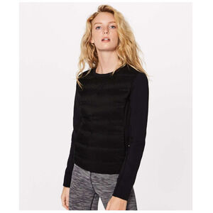 Lululemon Down & Around Crew Black Size 8